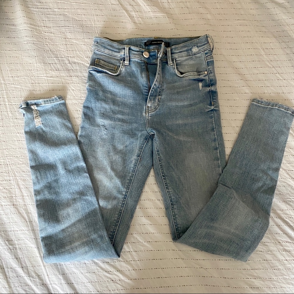 Light Wash Zara Skinny Jeans